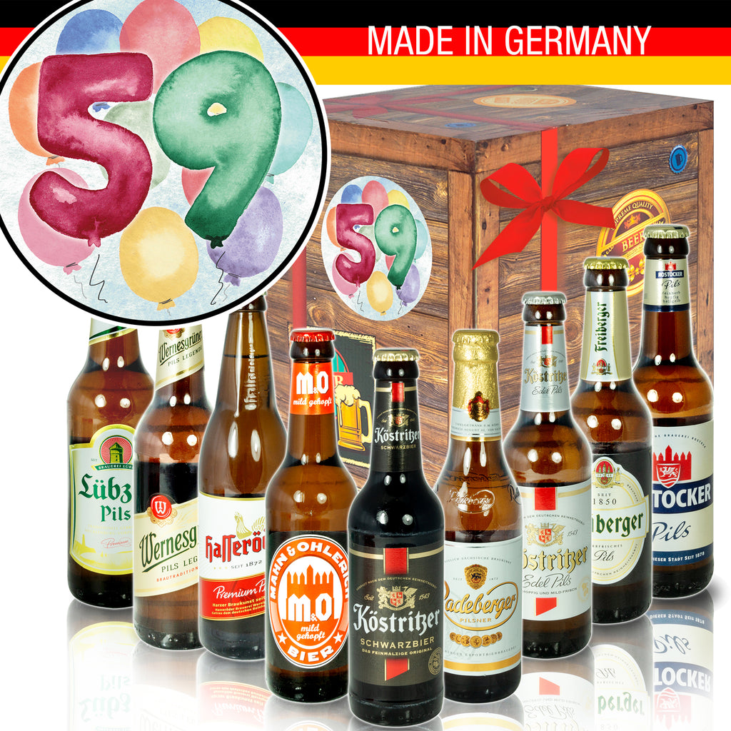 Geburtstag 59 | 9 Spezialitäten Biere aus Ostdeutschland | Bierbox