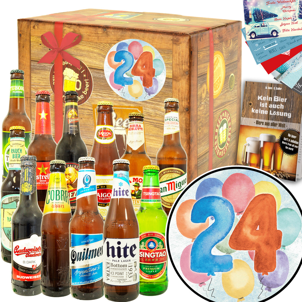 Geburtstag 24 | 12 Biersorten Biere der Welt Exoten | Bierset