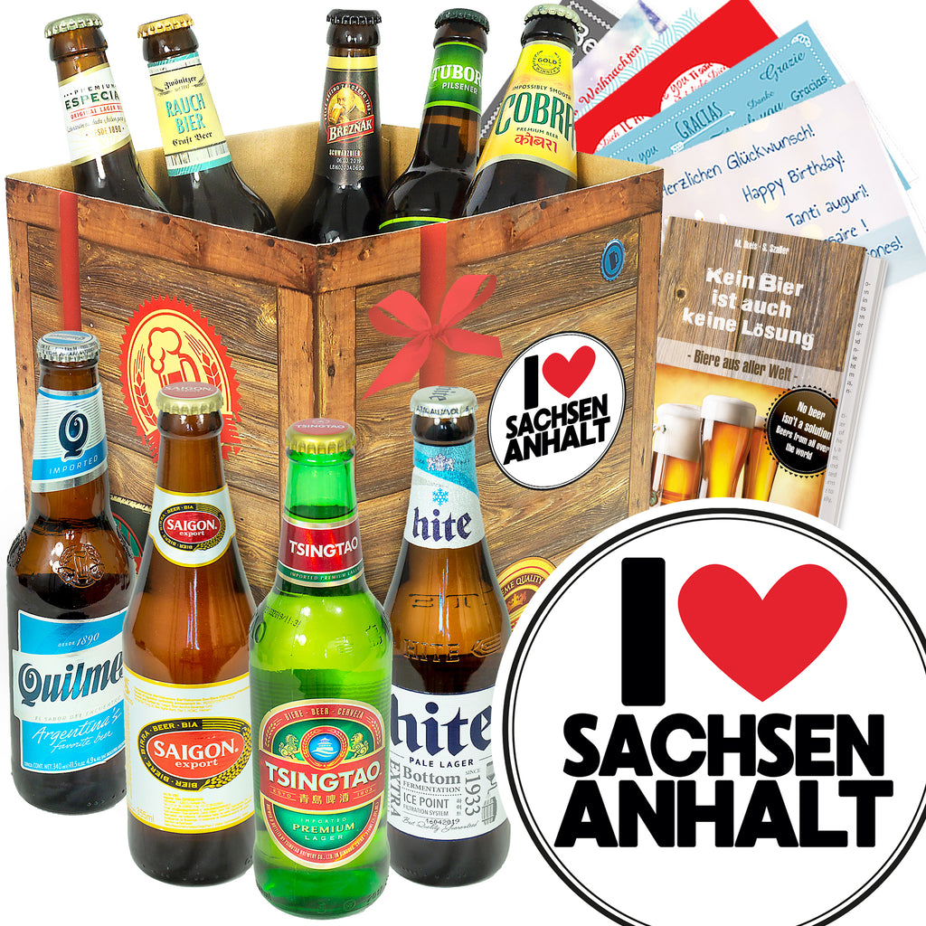 I Love Sachsen-Anhalt | 9x Bier International | Geschenkidee