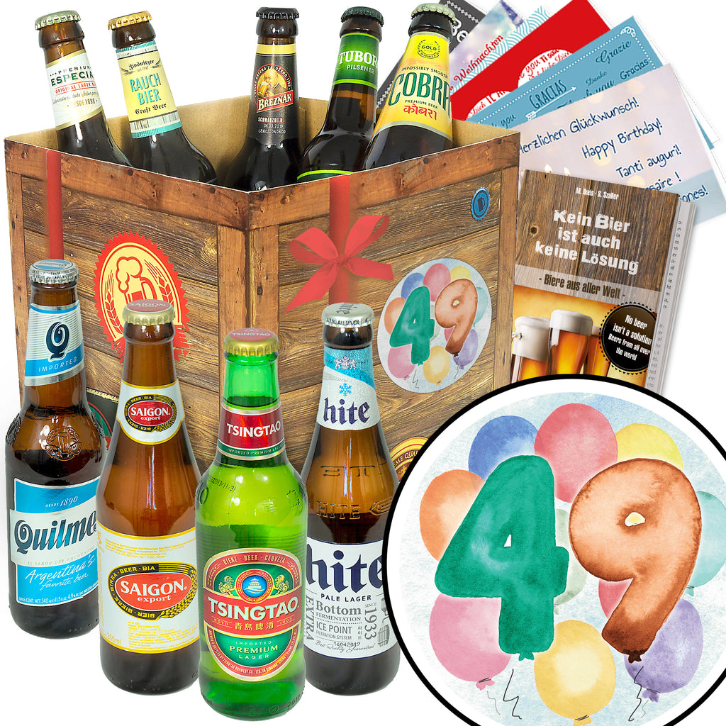 Geburtstag 49 | 9x Bier Weltreise | Geschenkpaket