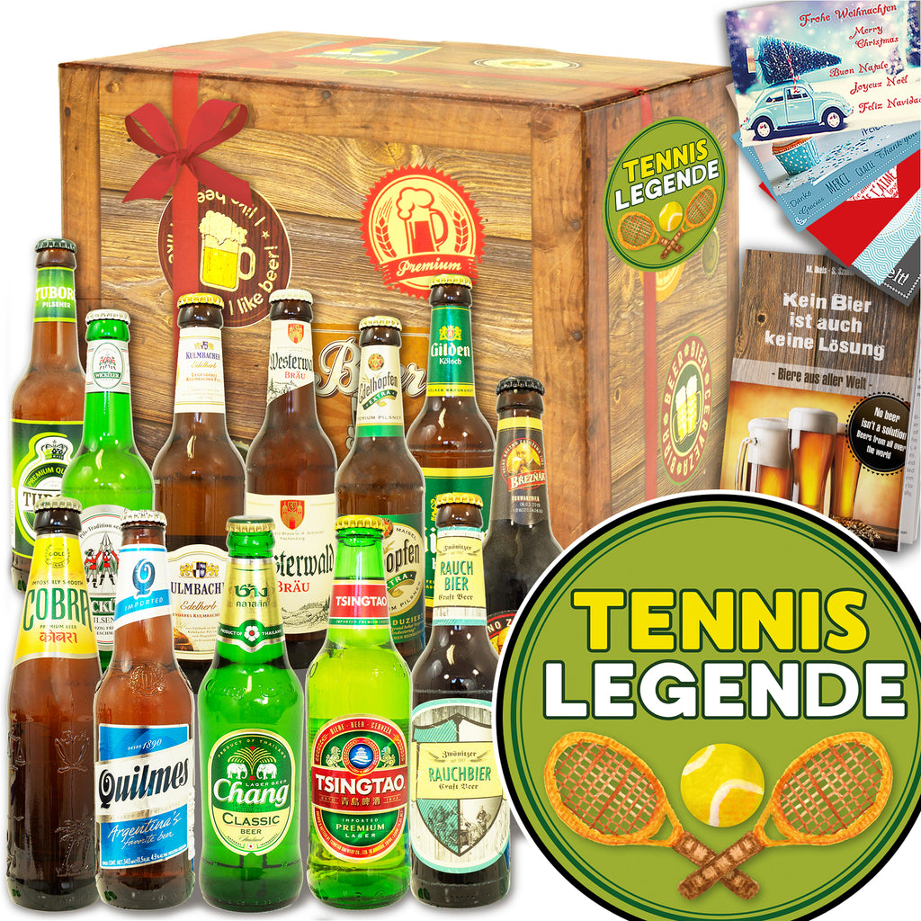 Tennislegende | 12 Spezialitäten Bier Deutschland und Welt | Bier Geschenk