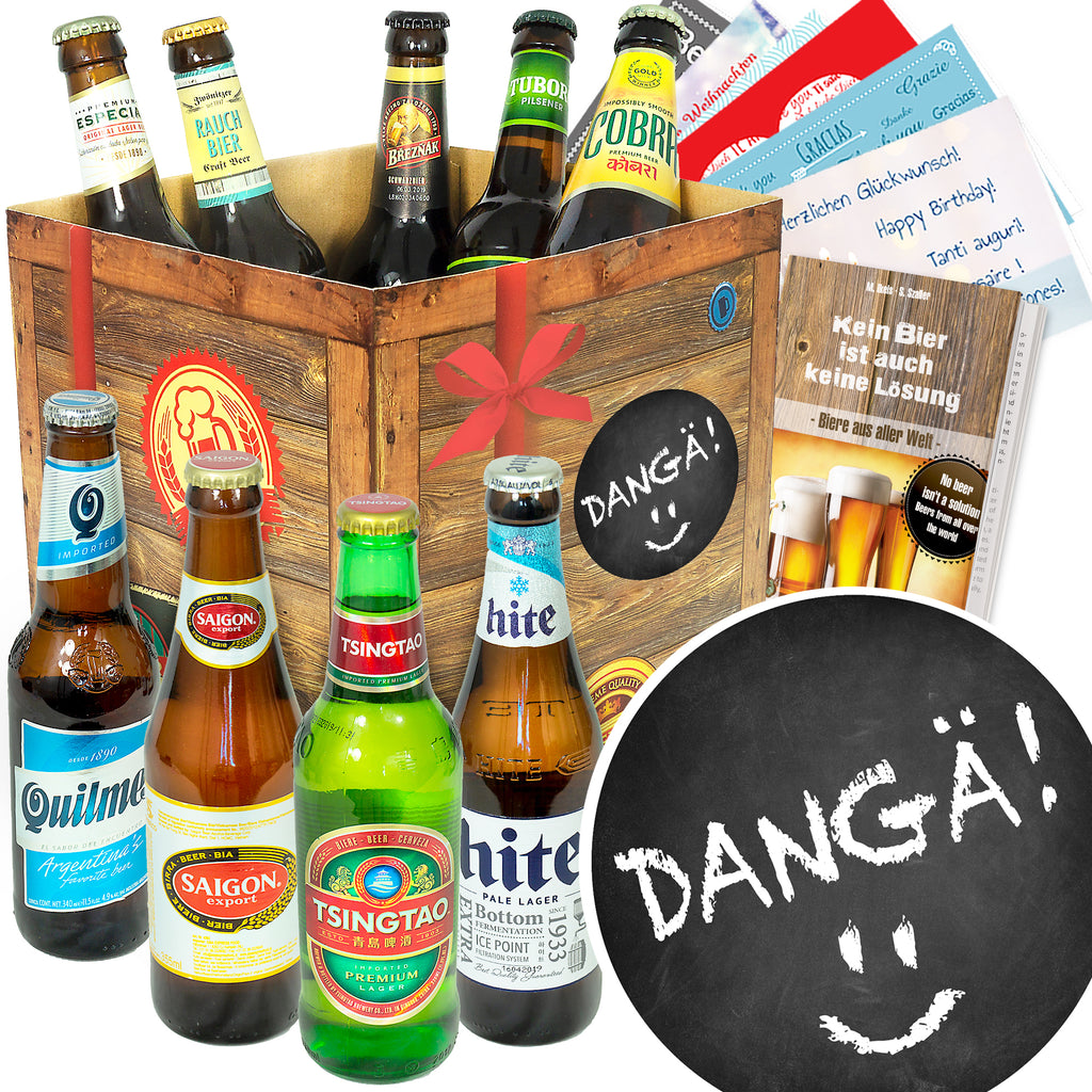 Dangä! | 9 Länder Biere der Welt Exoten | Geschenk Box