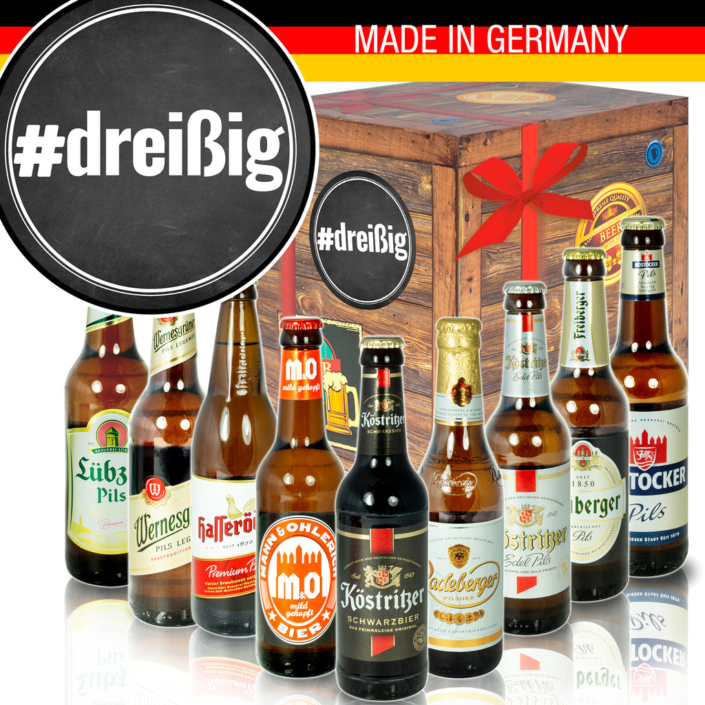 #dreißig | 9 Flaschen Biere aus Ostdeutschland | Bierpaket