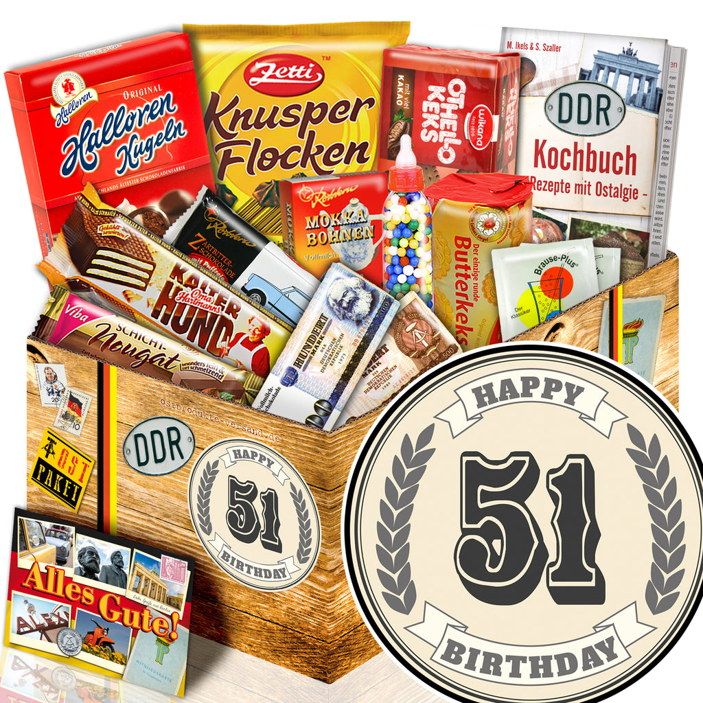 51 Zahl - Süßigkeiten Set DDR L