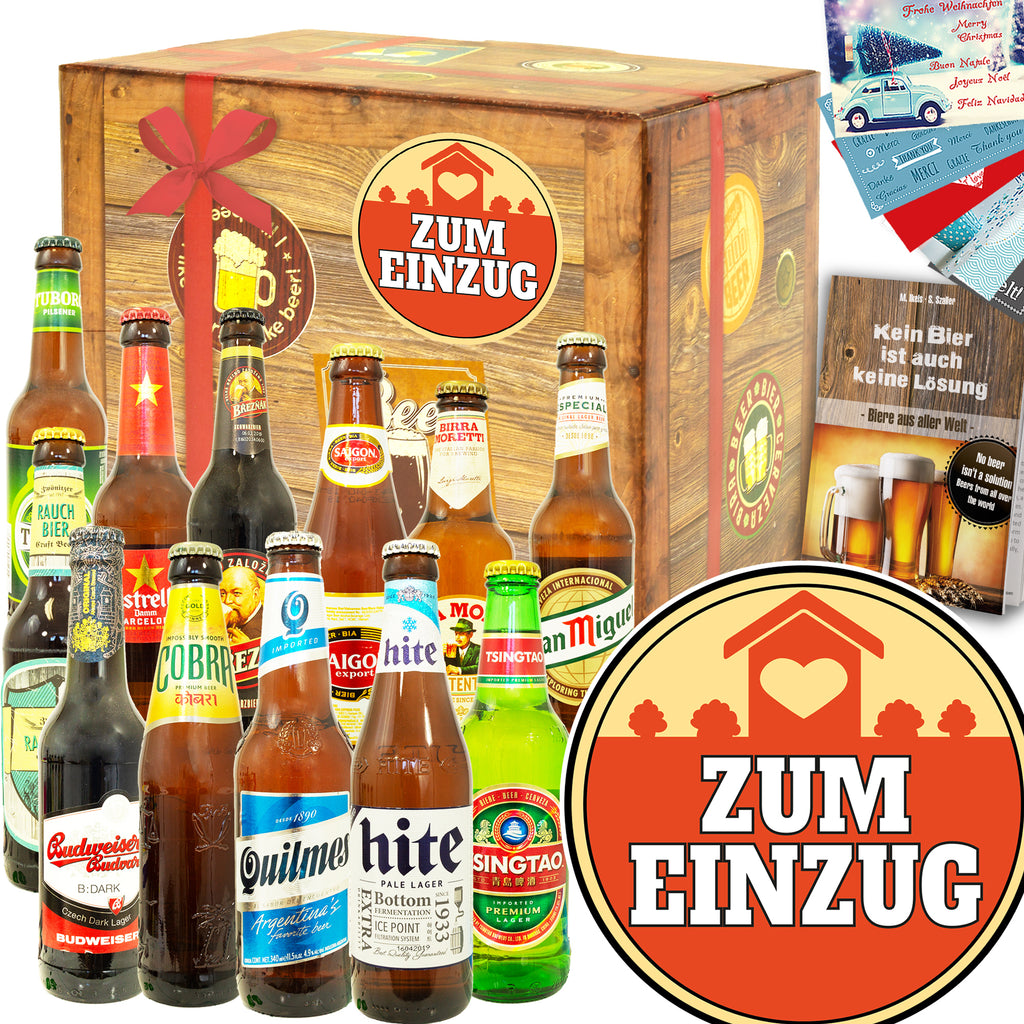 Zum Einzug | 12 Flaschen Biere der Welt | Probierpaket