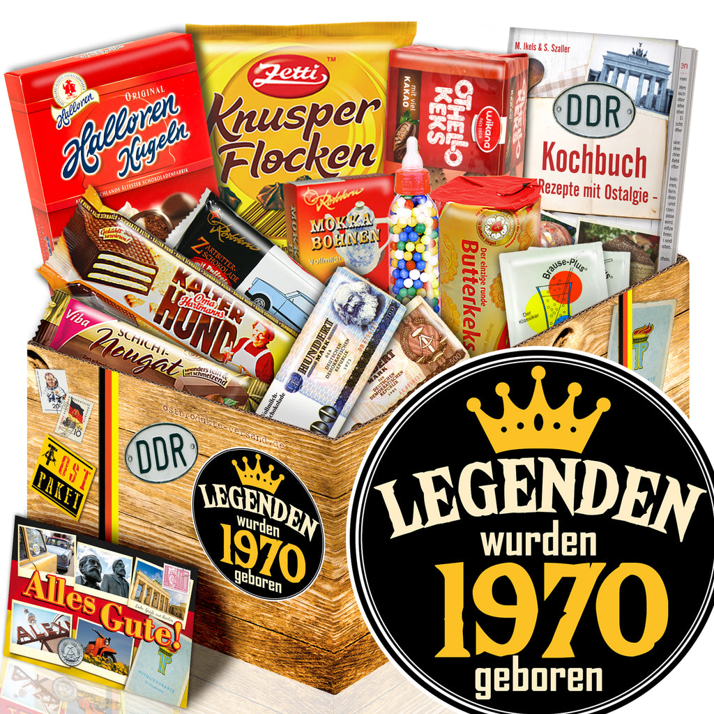 Legenden wurden 1970 geboren - Süßigkeiten Set DDR L