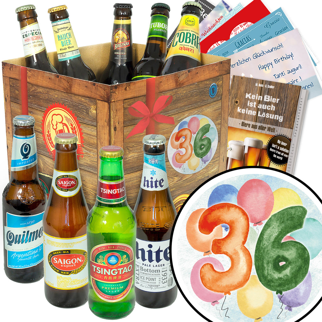 Geburtstag 36 | 9 Länder Bierweltreise | Bierpaket