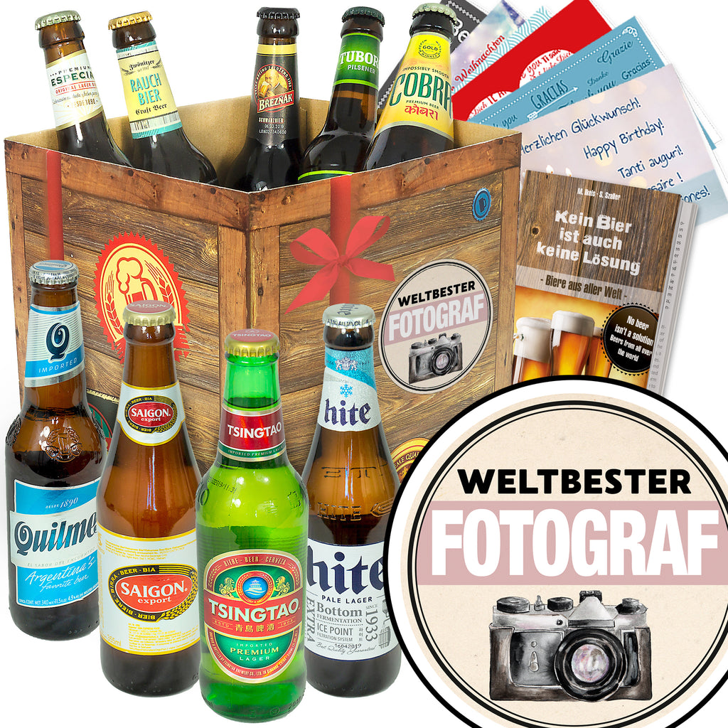Weltbester Fotograf | 9 Länder Bier aus aller Welt | Probierpaket