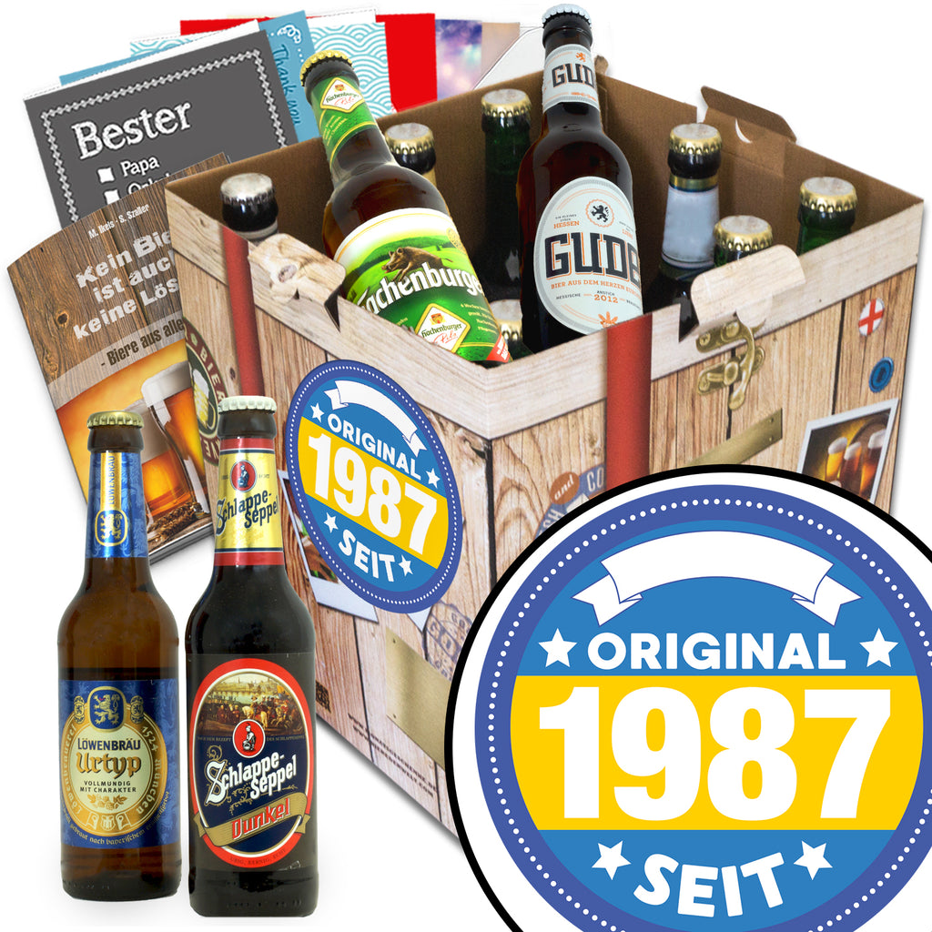 Original seit 1987 | 9 Flaschen Biere Deutschland | Geschenk Box