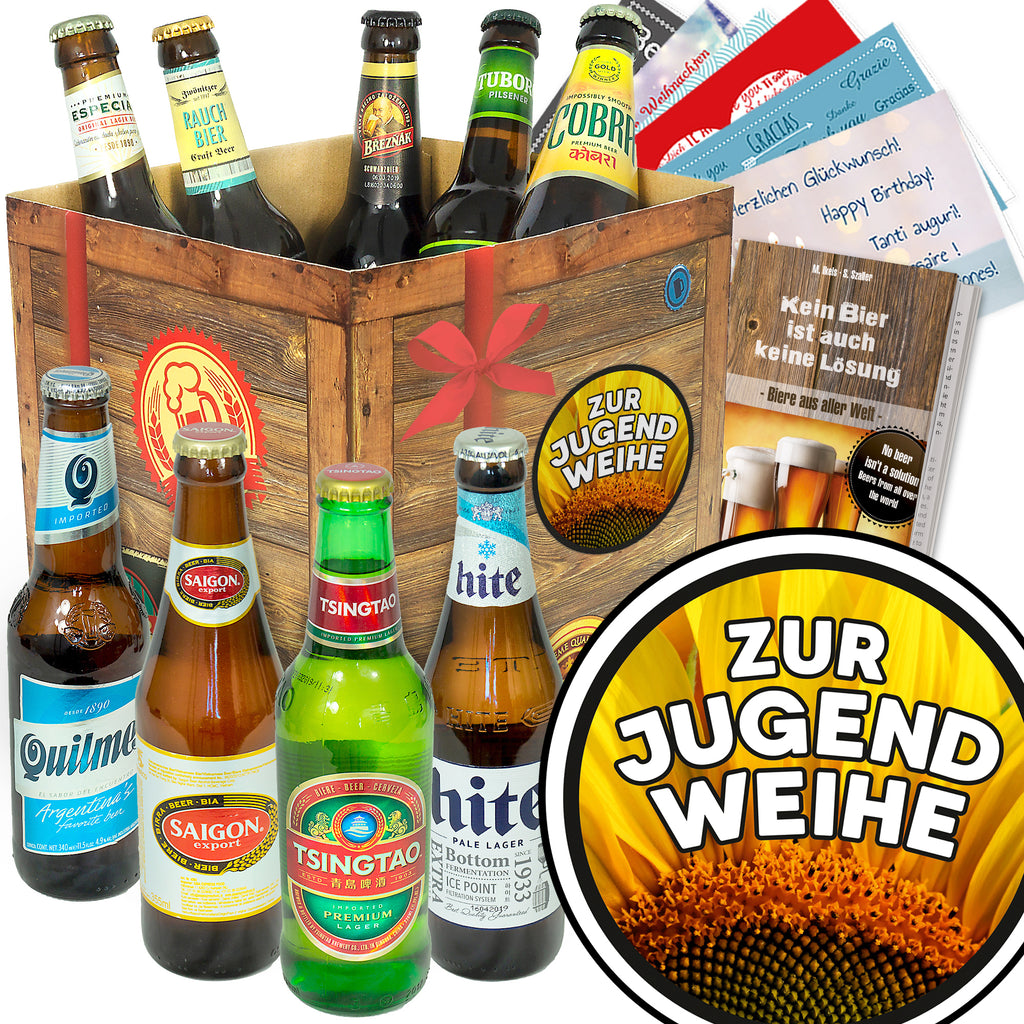 Zur Jugendweihe | 9 Biersorten Bier Weltreise | Bier Geschenk