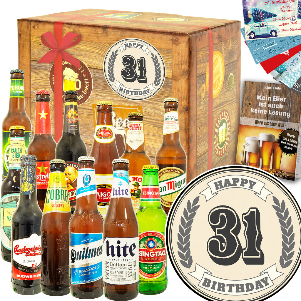 Geburtstag 31 | 12 Spezialitäten Bierweltreise | Biertasting