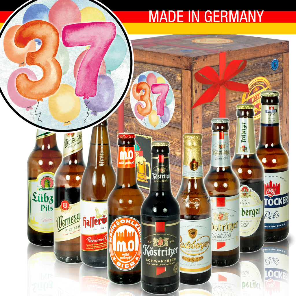 Geburtstag 37 | 9 Spezialitäten Ostdeutsche Biere | Box