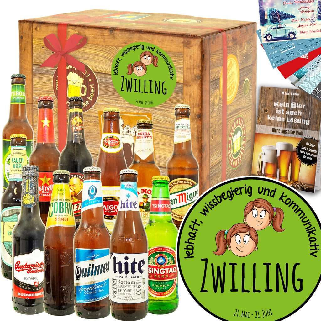 Sternzeichen Zwilling | 12 Länder Bierweltreise | Geschenkset