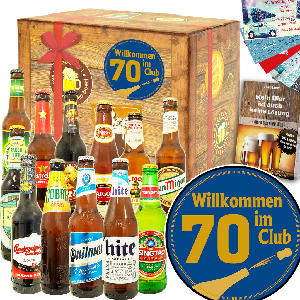Wilkommen im Club 70 | 12x Bier Weltreise | Probierpaket