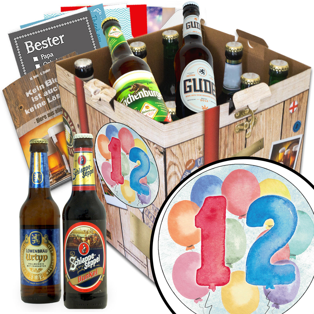 Jubiläum 12 | 9x Bier Deutsche Biere | Geschenk Set