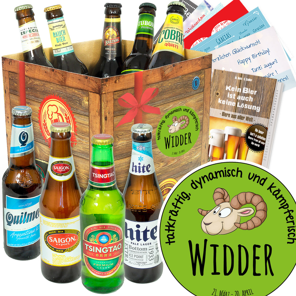 Sternzeichen Widder | 9 Flaschen Bierweltreise | Probierpaket