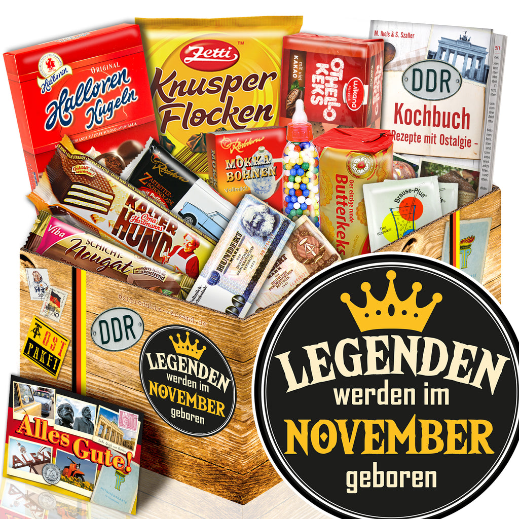 Legenden werden im November geboren - Süßigkeiten Set DDR L