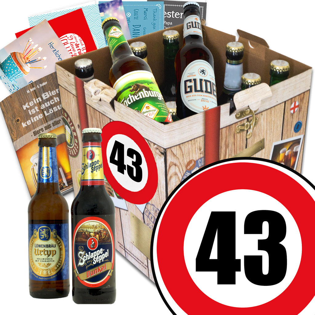 Zahl 43 | 9x Biere aus Deutschland | Paket