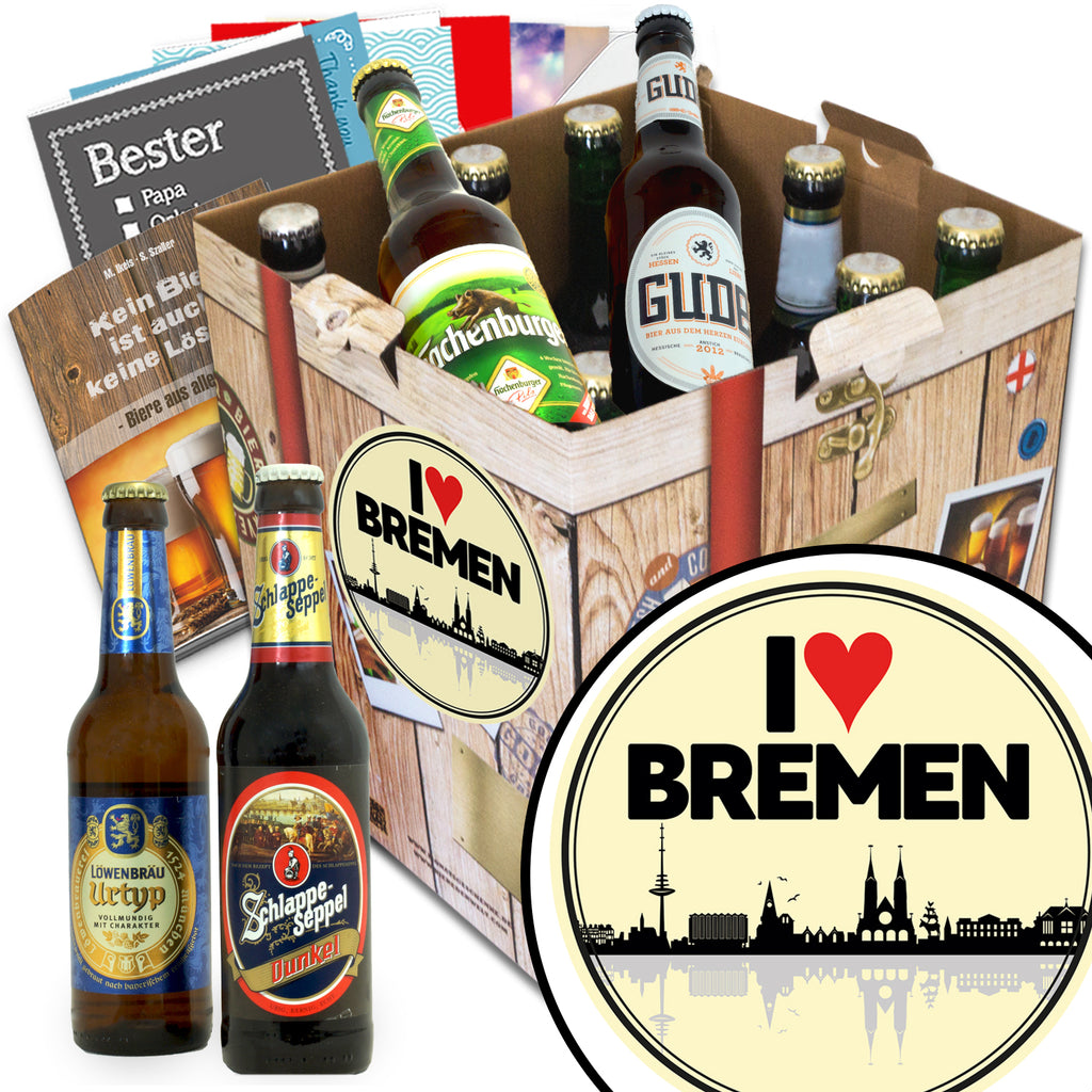 I love Bremen | 9 Spezialitäten Biere Deutschland | Geschenkidee