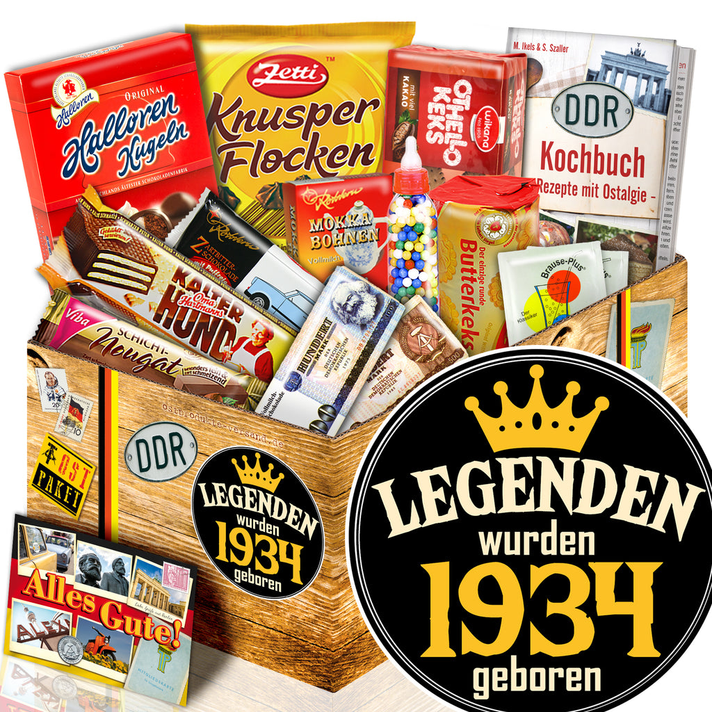 Legenden wurden 1934 geboren - Süßigkeiten Set DDR L