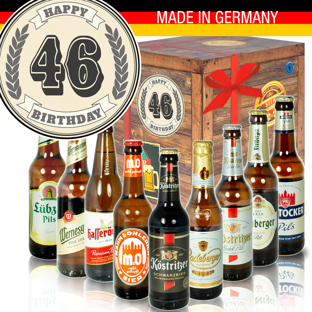 Geburtstag 46 | 9x Biere aus Ostdeutschland | Geschenkpaket