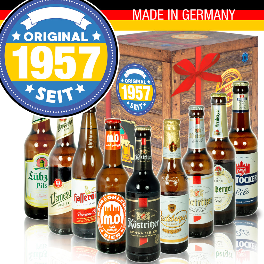 Original seit 1957 | 9 Biersorten Biere Ostdeutsch | Bier Geschenk