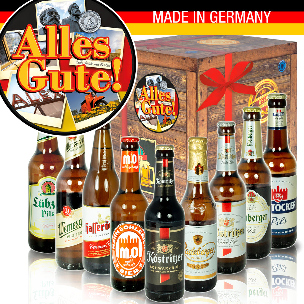 Alles Gute | 9 Spezialitäten Biere aus Ostdeutschland | Bierbox