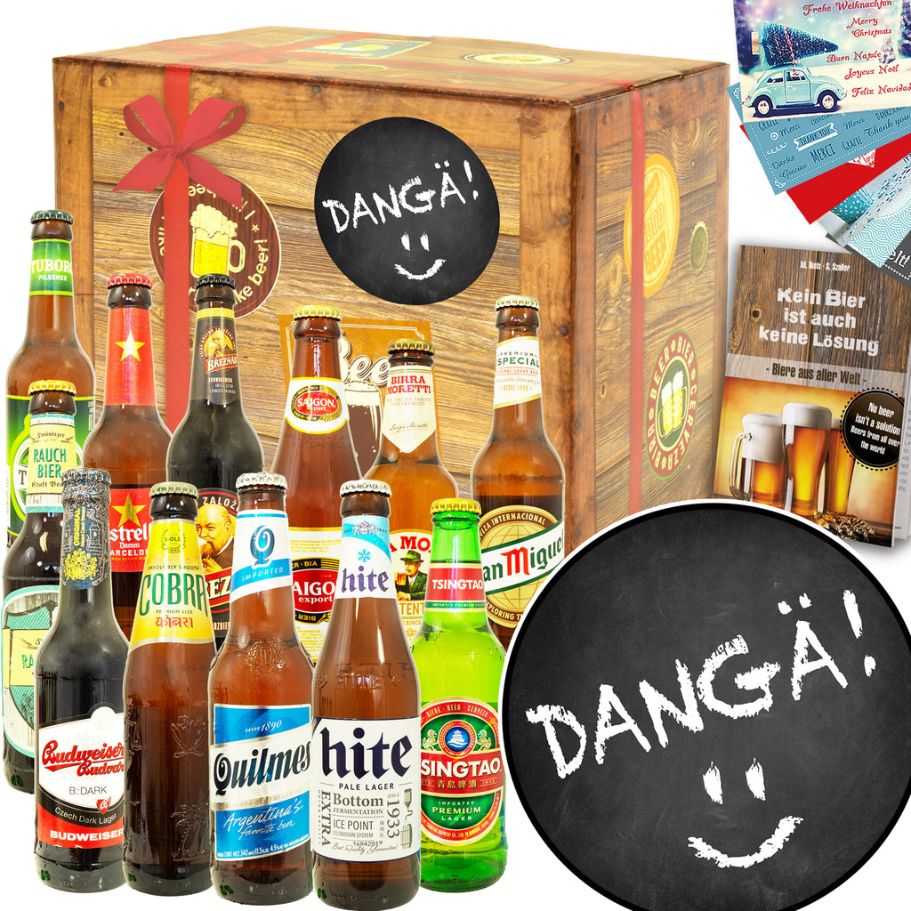 Dangä! | 12 Länder Biere der Welt Exoten | Geschenk Box