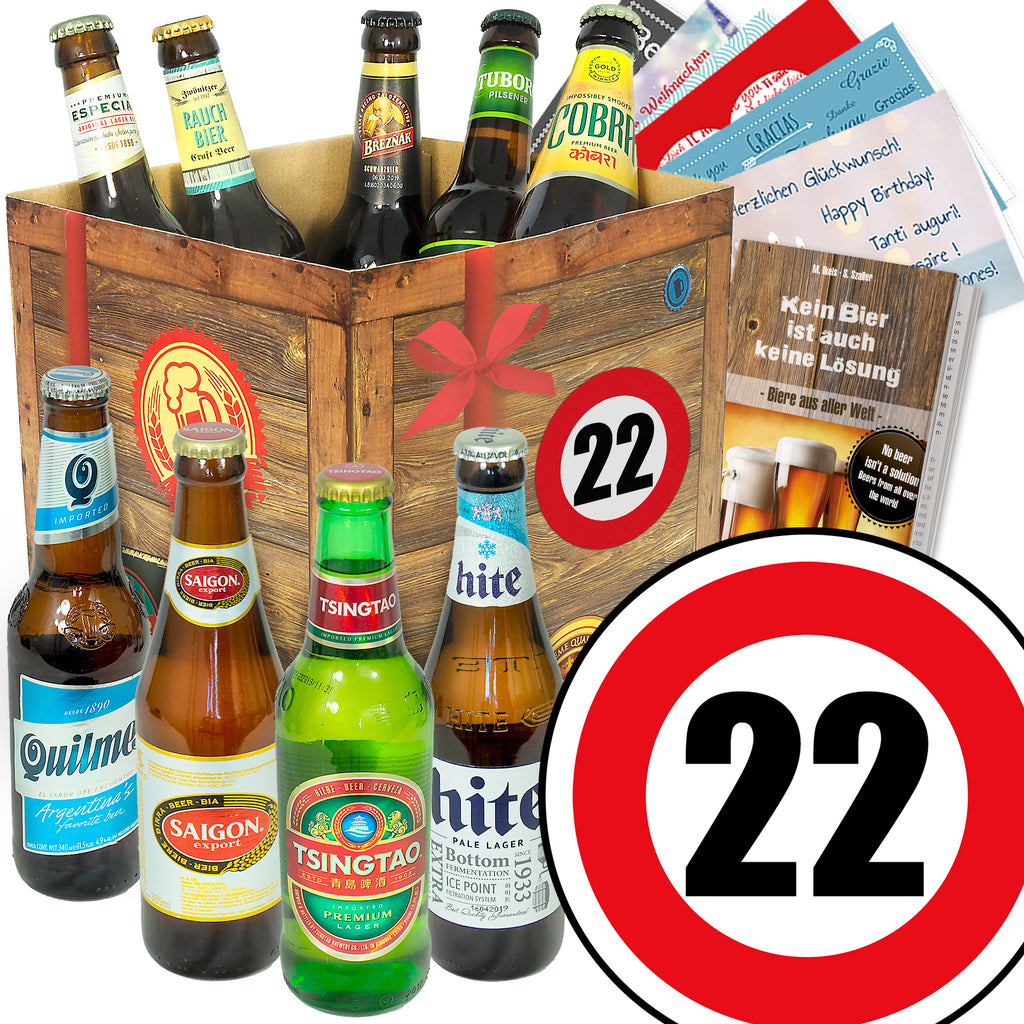 Zahl 22 | 9x Bier Weltreise | Biertasting