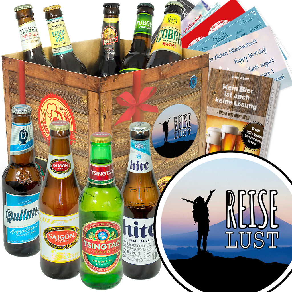 Reiselust | 9 Flaschen Biere aus aller Welt | Bierset