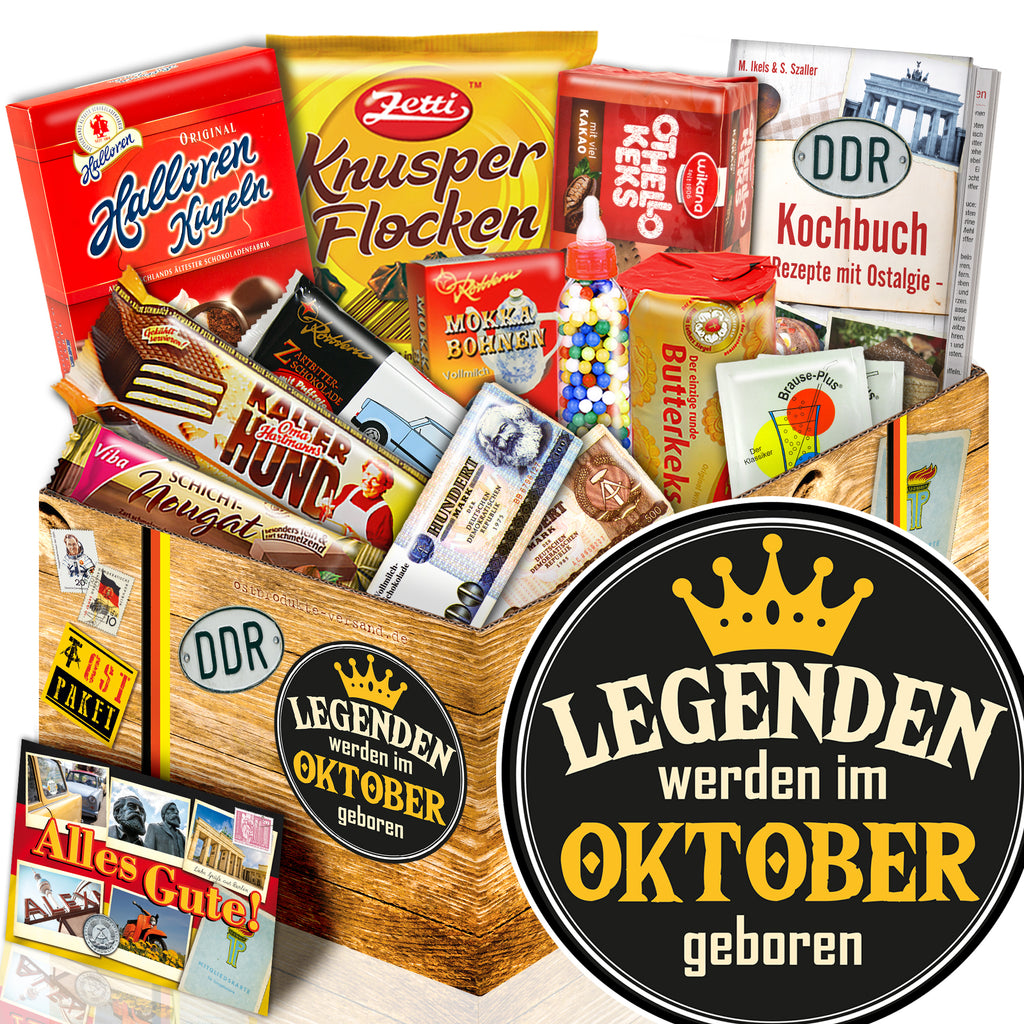 Legenden werden im Oktober geboren - Süßigkeiten Set DDR L