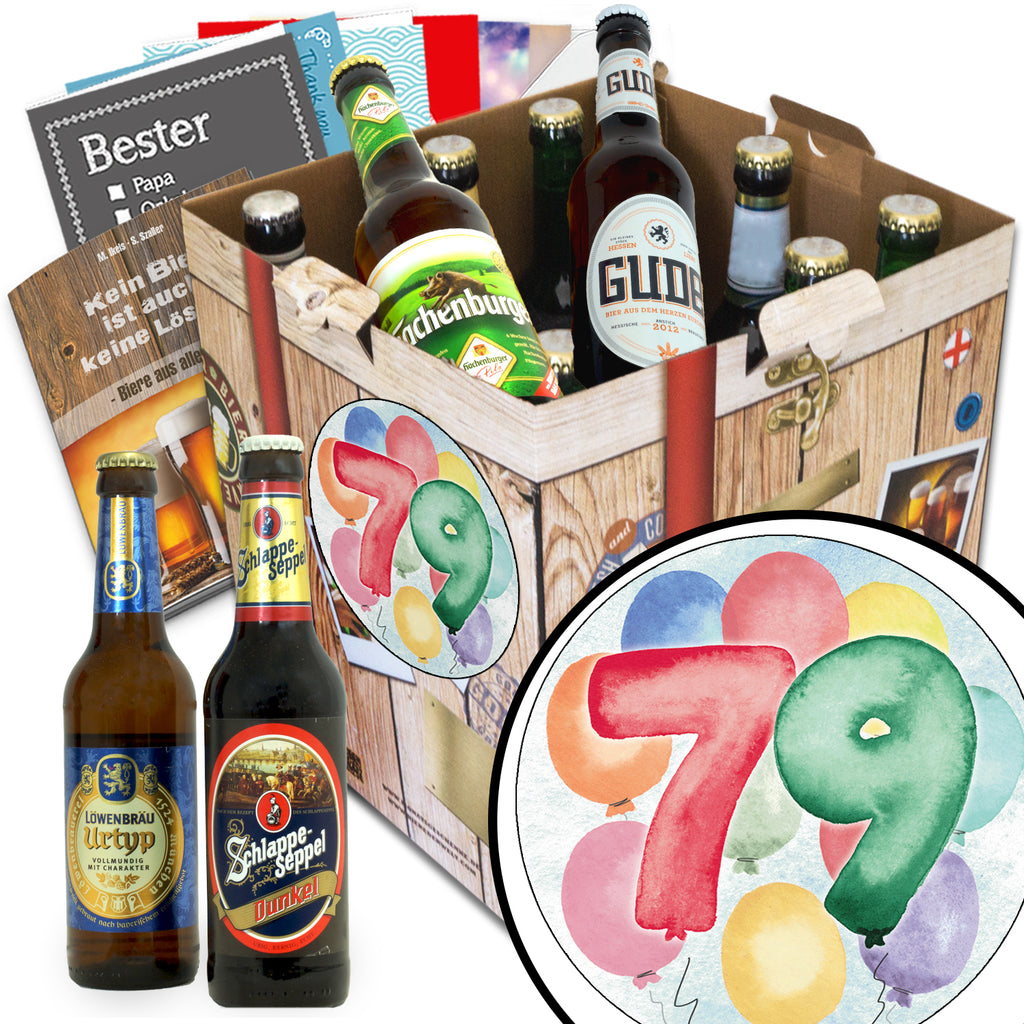 Geburtstag 79 | 9x Biere Deutschland | Geschenkset