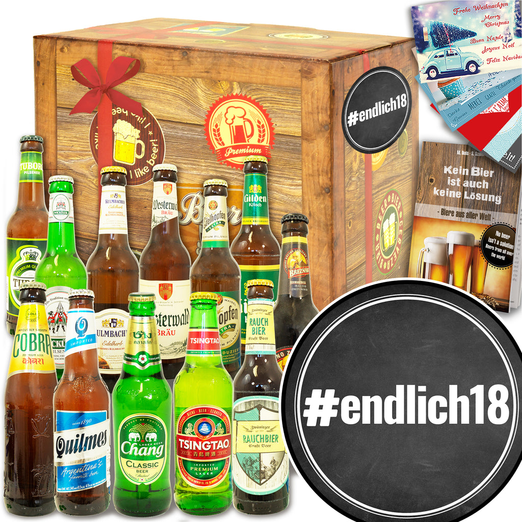 #endlich18 | 12x Bier International und DE | Bierset