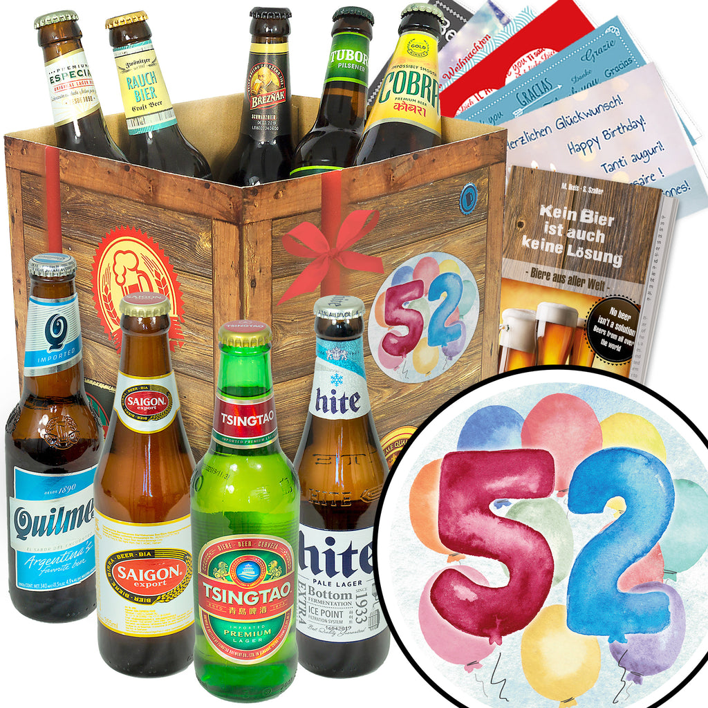 Geburtstag 52 | 9 Biersorten Bierweltreise | Präsent