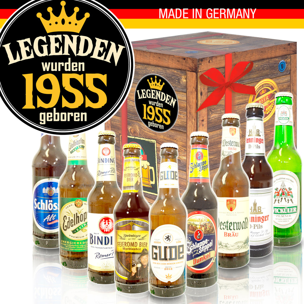 Legenden 1955 | 9 Flaschen Deutsche Biere | Präsent
