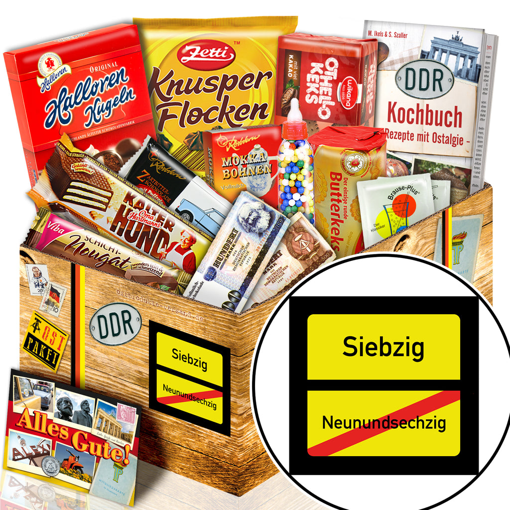 Ortsschild 70 - Süßigkeiten Set DDR L