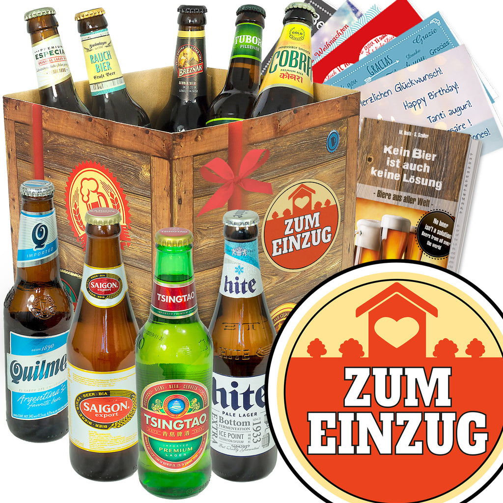 Zum Einzug | 9 Flaschen Biere der Welt | Probierpaket