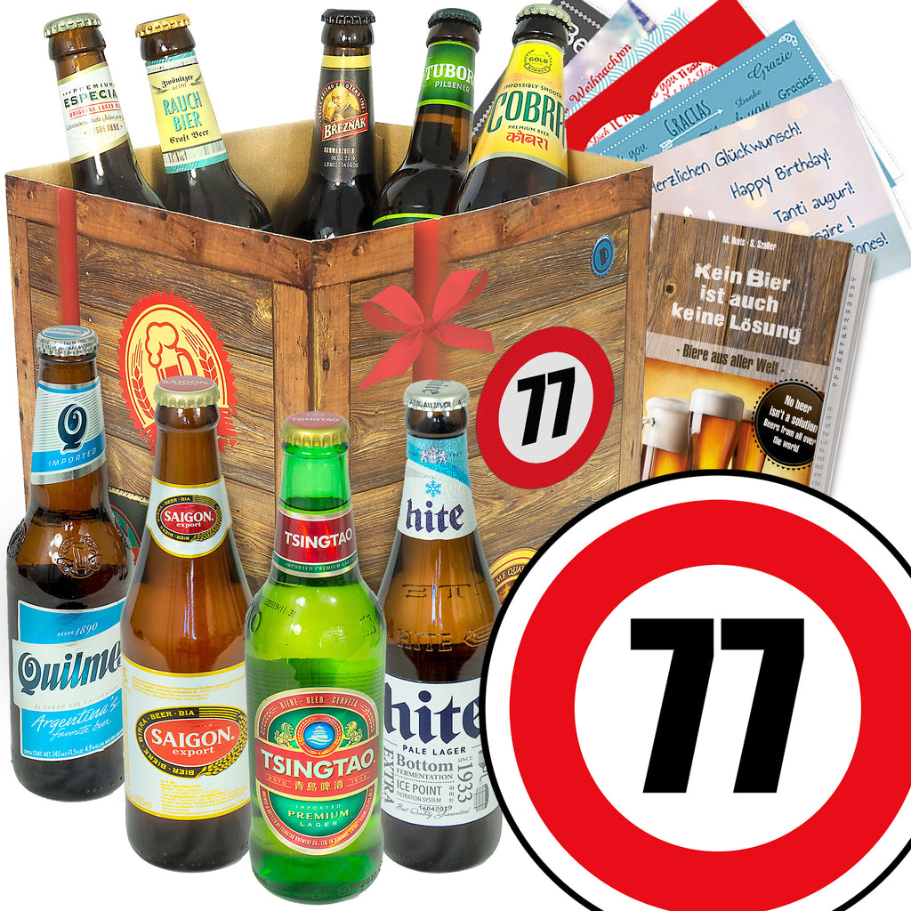 Zahl 77 | 9x Biere aus aller Welt | Bierset