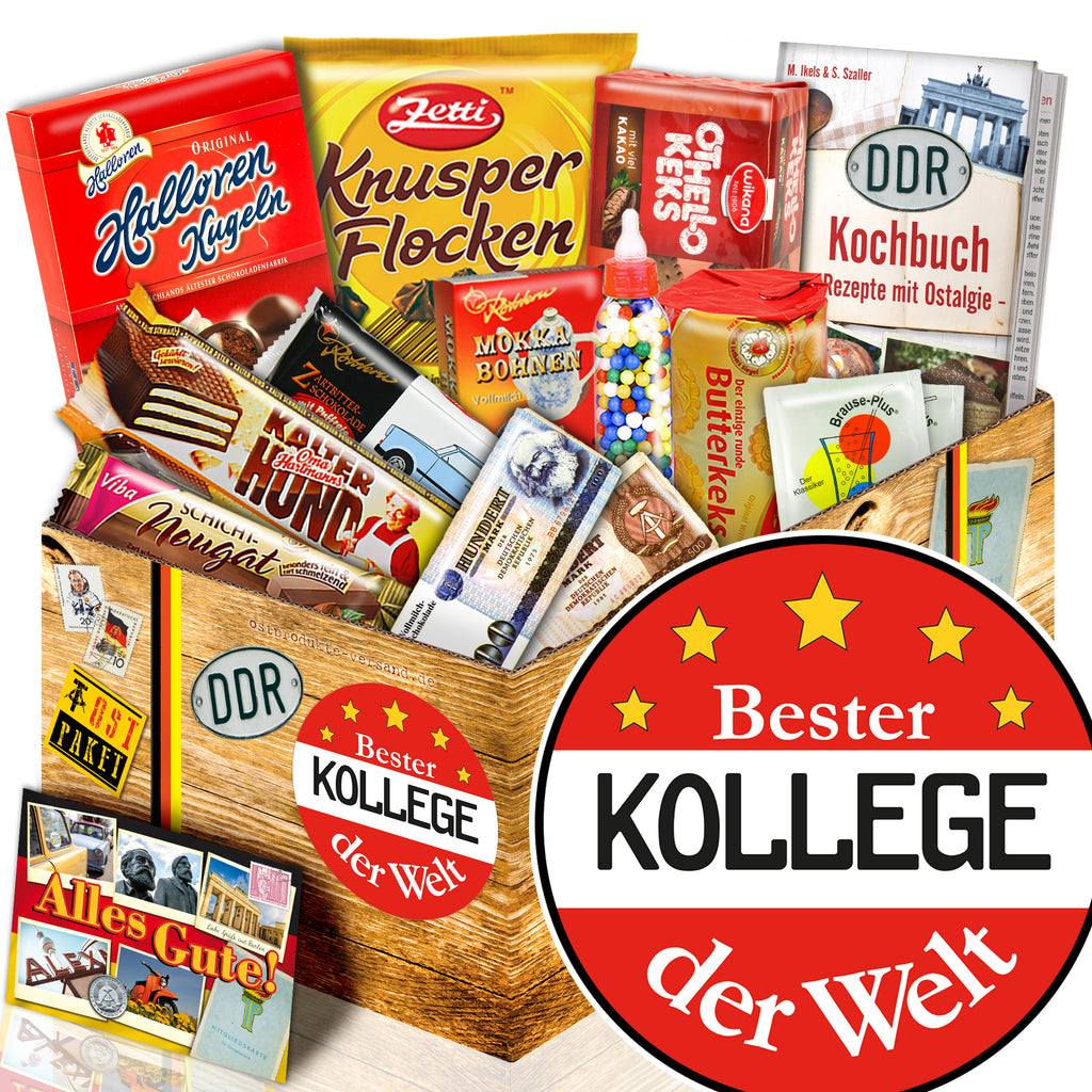 Bester Kollege - Süßigkeiten Set DDR L - monatsgeschenke.de