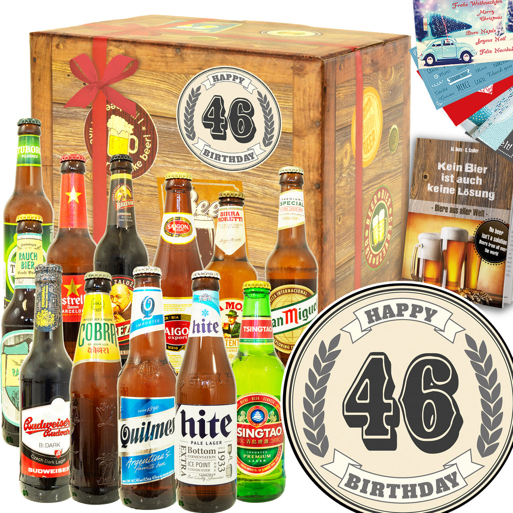 Geburtstag 46 | 12 Länder Bierweltreise | Geschenkidee