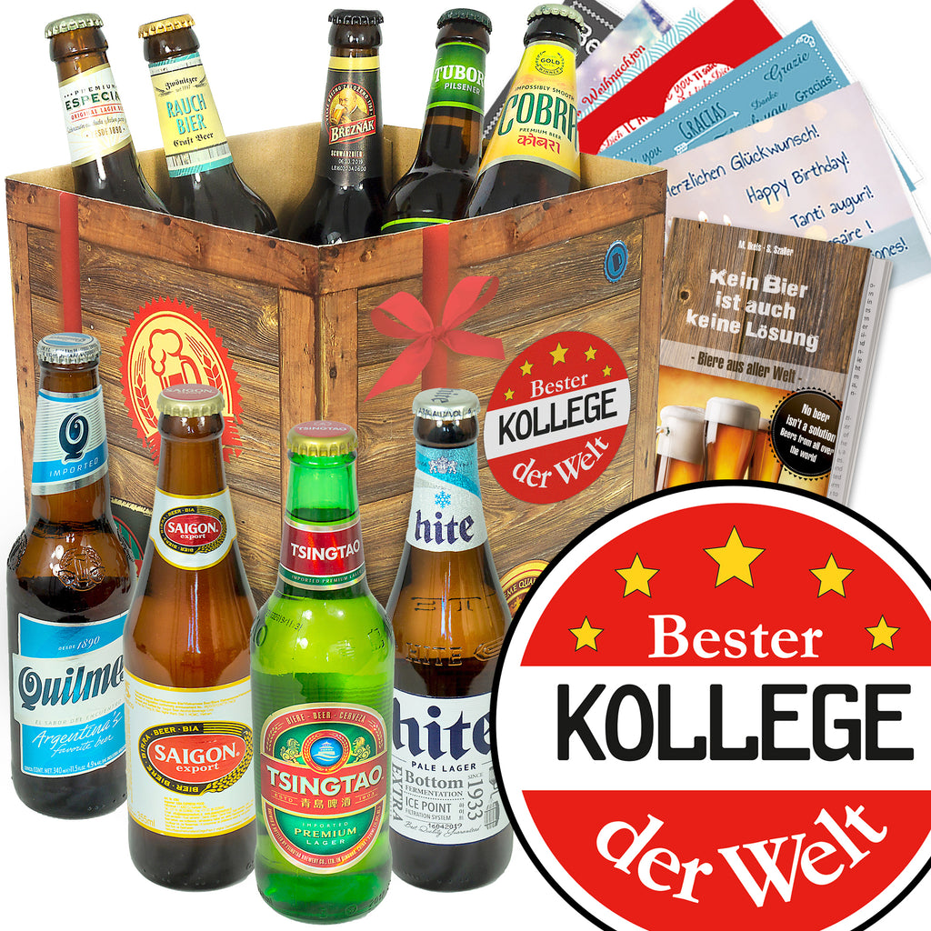 Bester Kollege | 9 Flaschen Bier aus aller Welt | Bierverkostung