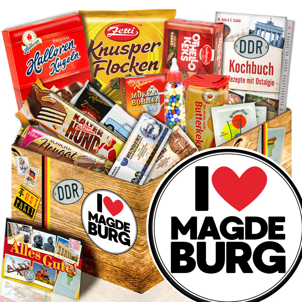 I love Magdeburg - Süßigkeiten Set DDR L