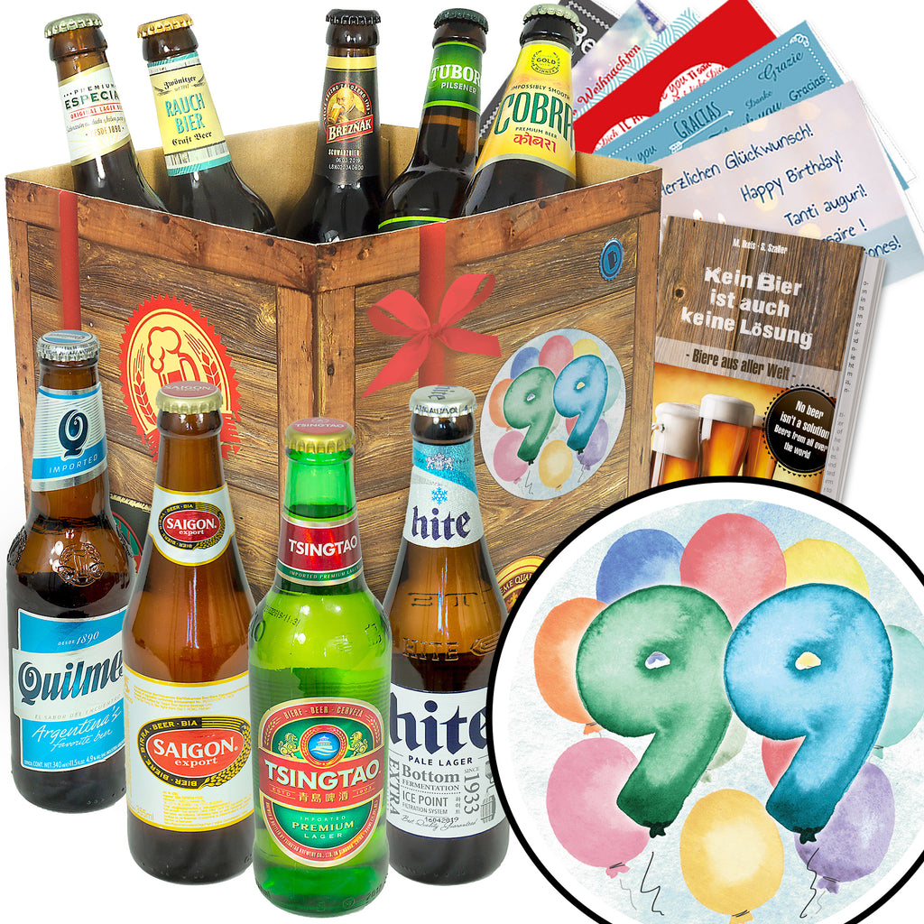 Geburtstag 99 | 9 Länder Biere der Welt | Bierbox