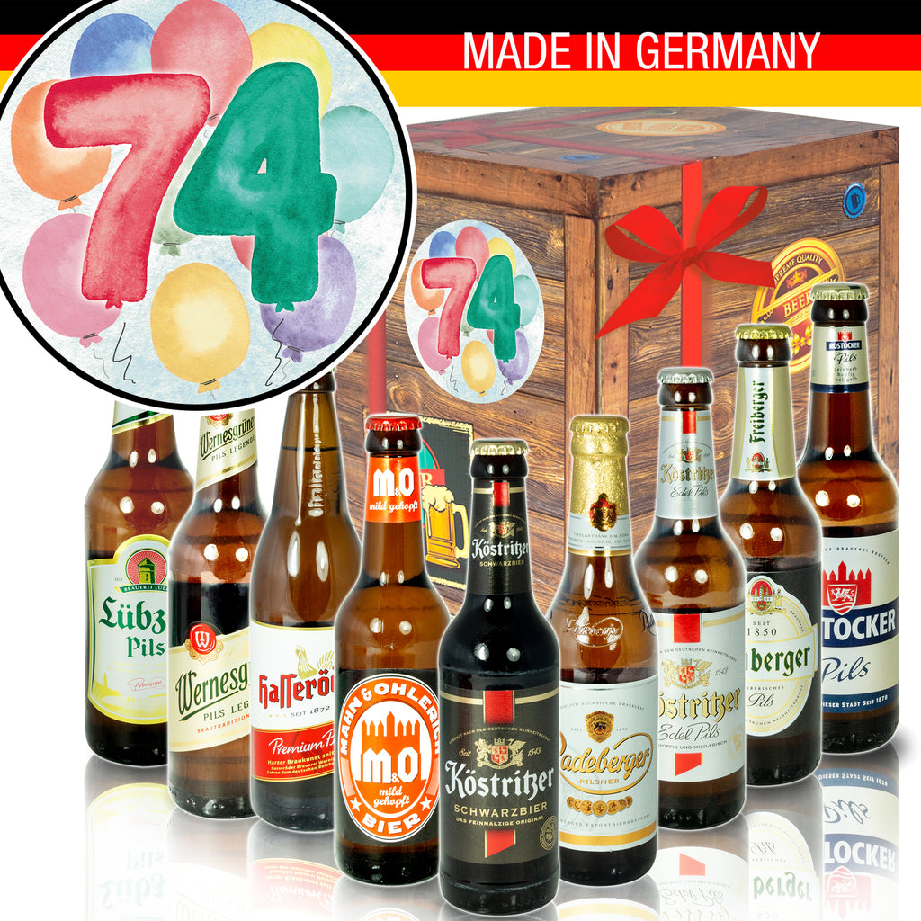 Geburtstag 74 | 9x Biere Ostdeutsch | Präsent