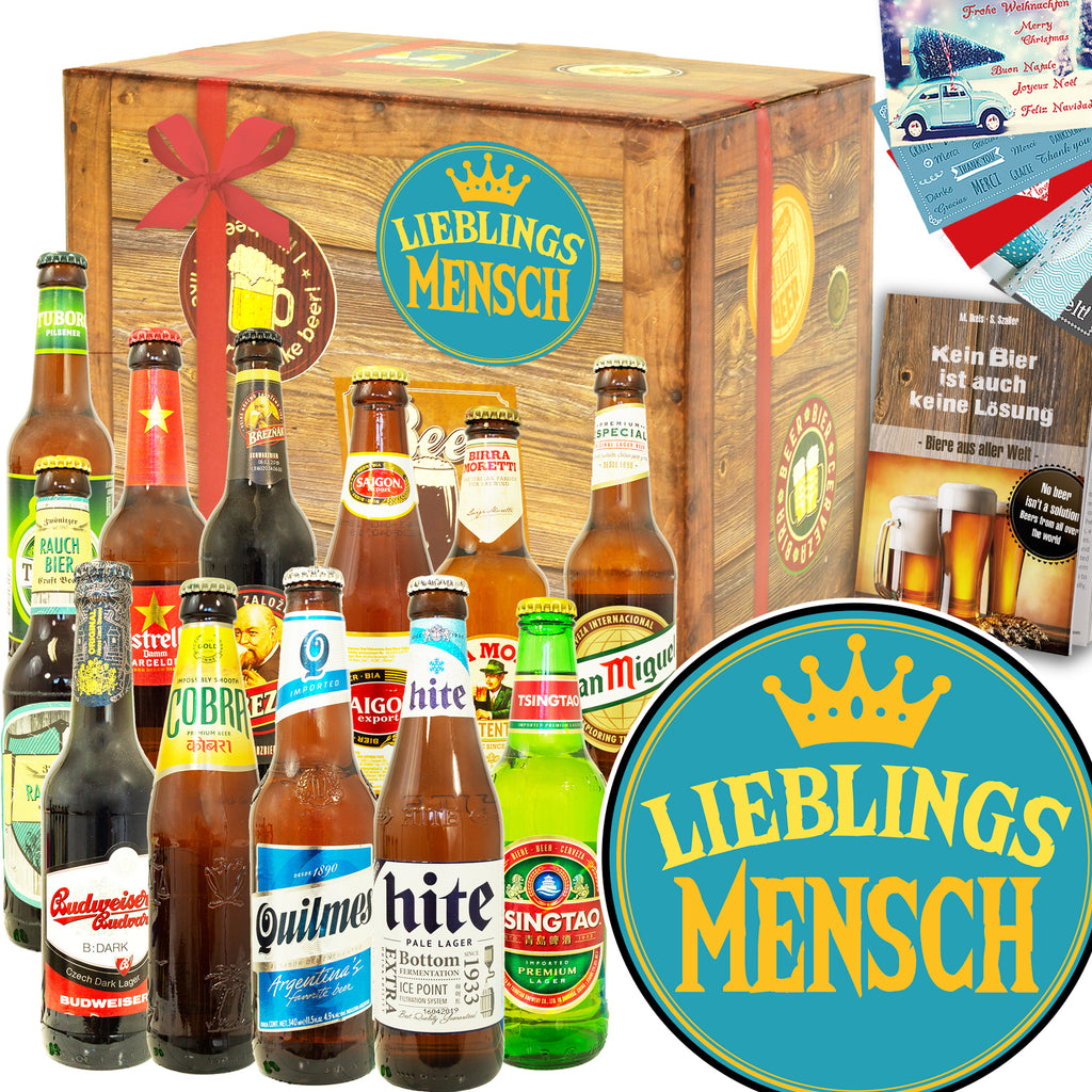 Lieblingsmensch | 12x Bier Weltreise | Geschenk Box