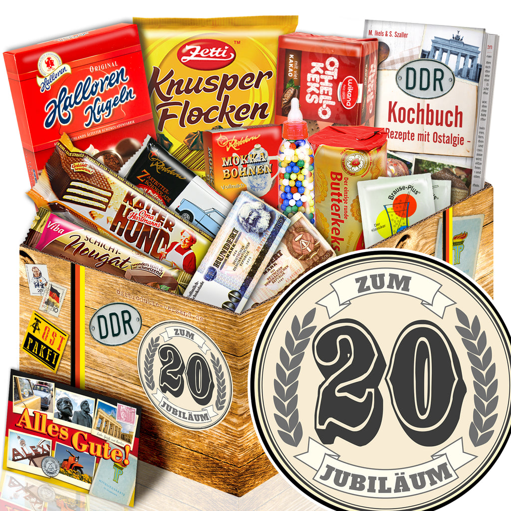 Zum 20 Jubiläum - Süßigkeiten Set DDR L