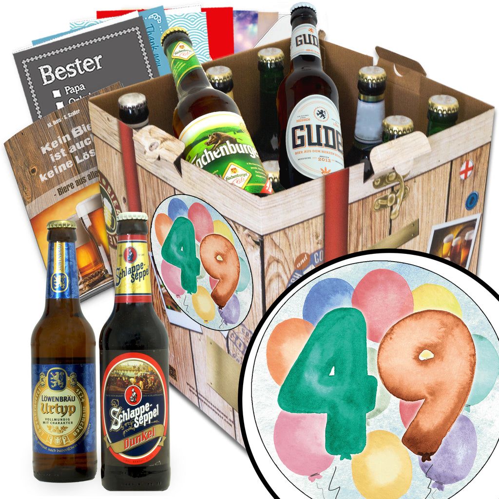 Geburtstag 49 | 9x Bier Biere Deutschland | Biertasting