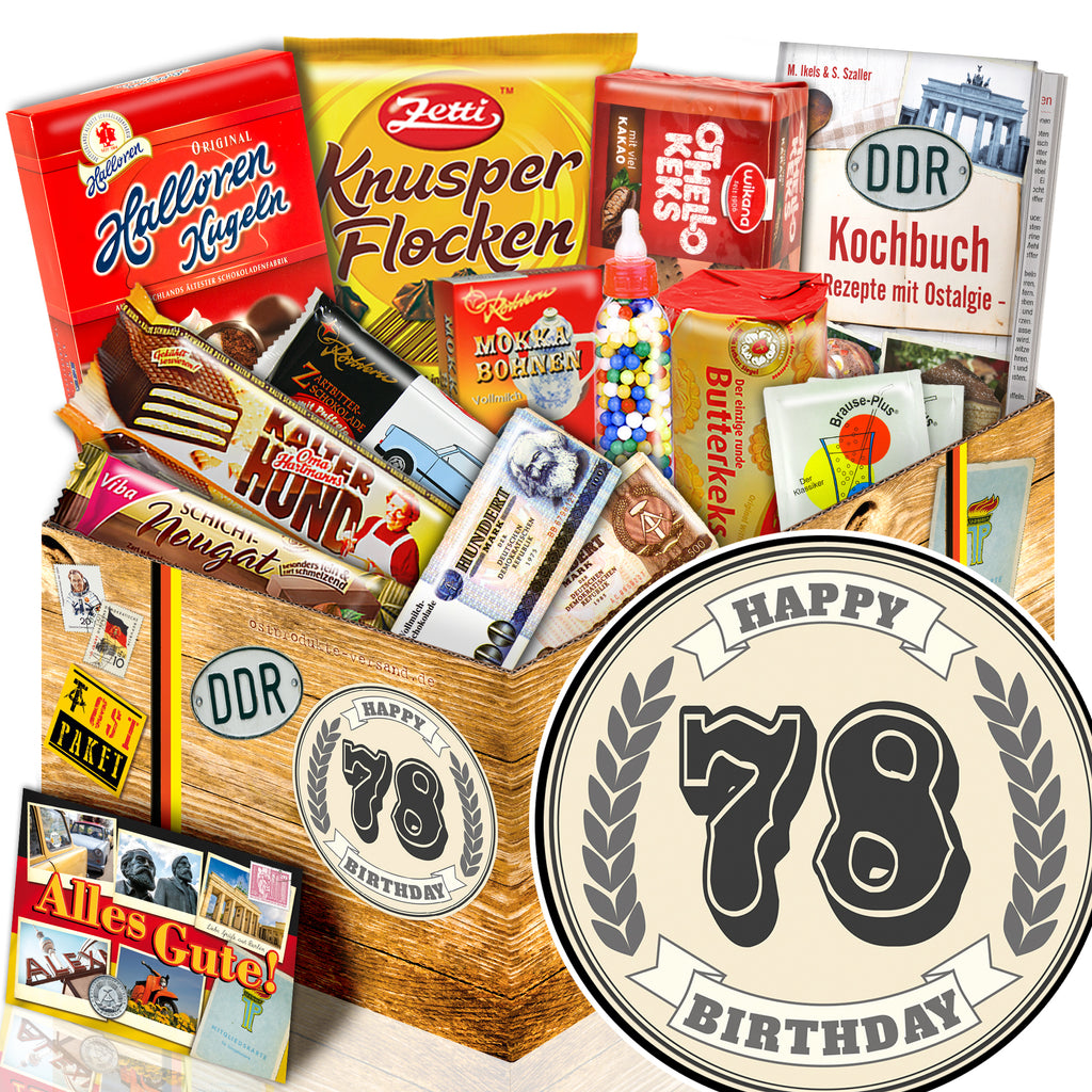 78 Zahl - Süßigkeiten Set DDR L